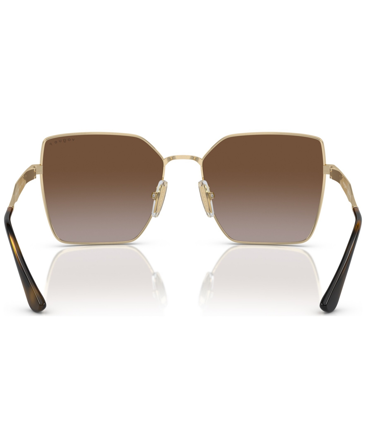 Shop Vogue Eyewear Women's Polarized Sunglasses, Gradient Polar Vo4284s In Pale Gold