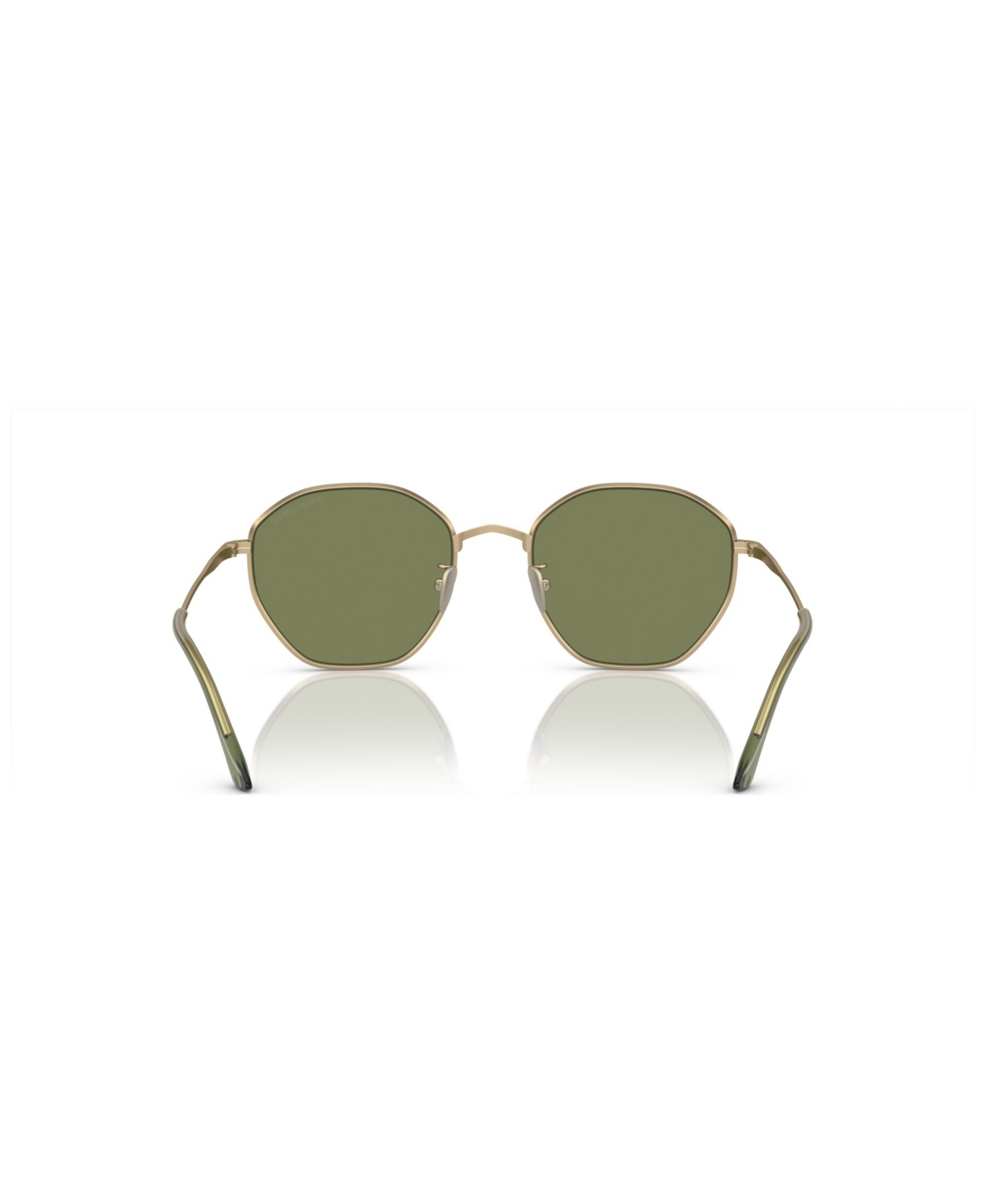 Shop Giorgio Armani Men's Sunglasses Ar6150 In Matte Pale Gold