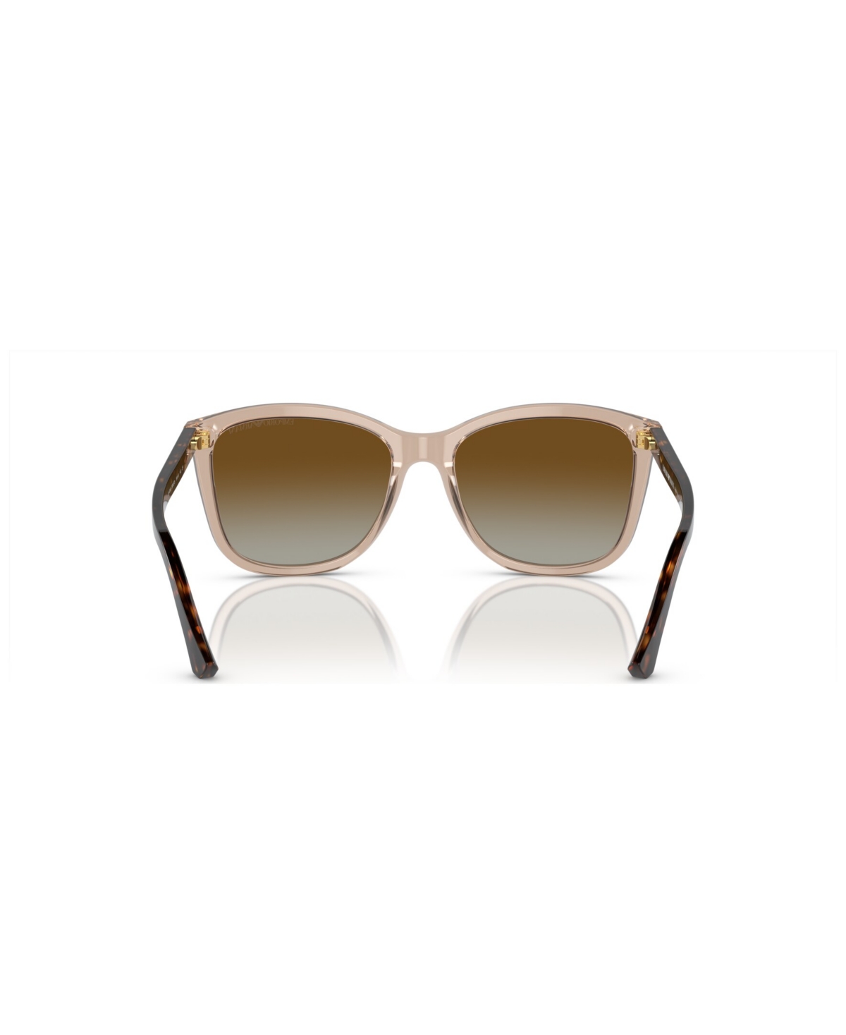 Shop Emporio Armani Women's Polarized Sunglasses, Gradient Polar Ea4060 In Transparent Tundra