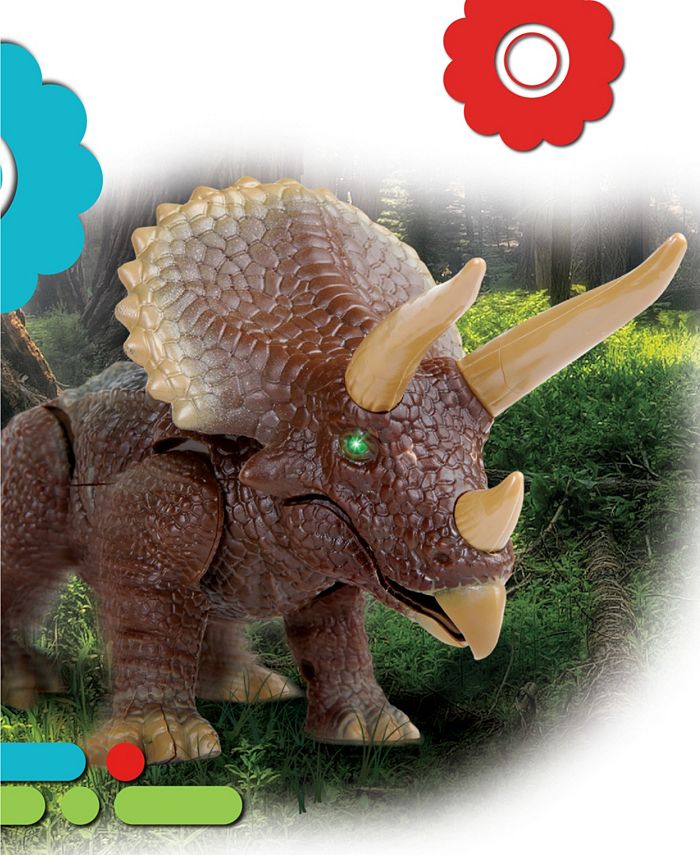 Discovery Kids Discovery RC Triceratops LED Infrared Remote Control Toy ...
