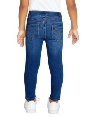 Toddler Girls Adjustable Waistband Stretch Denim Jeggings