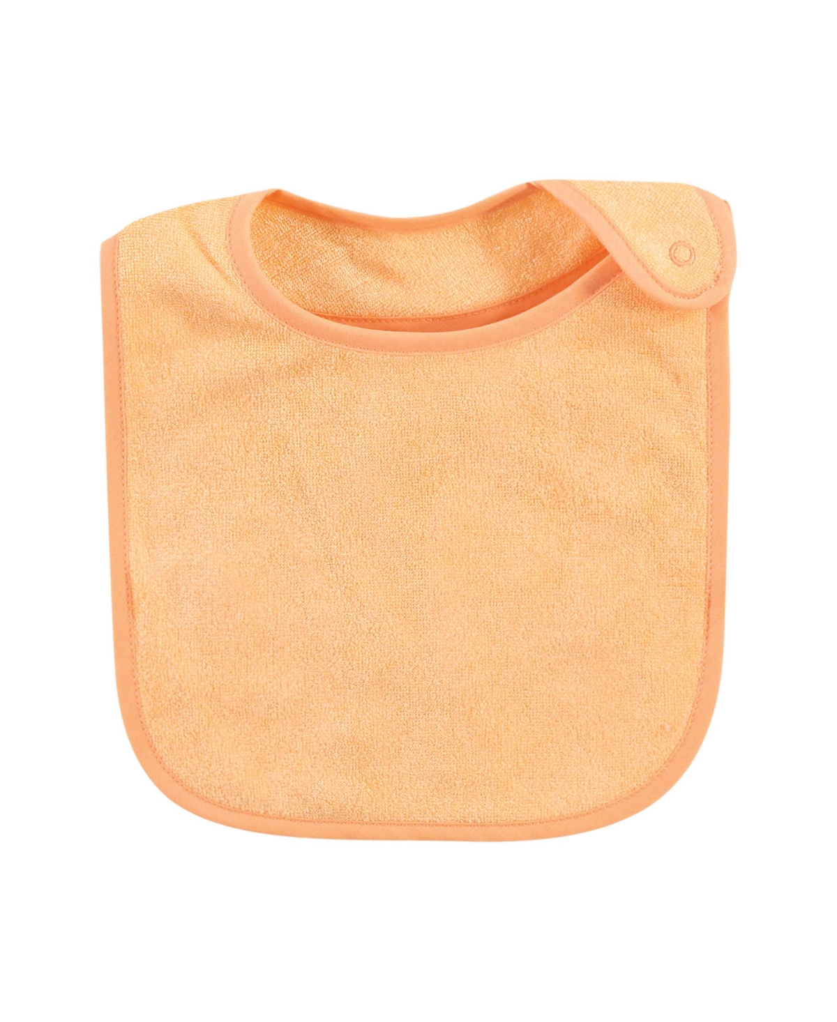 Hudson Baby Infant Girl Rayon from Bamboo Terry Bibs, One Size - Citrus