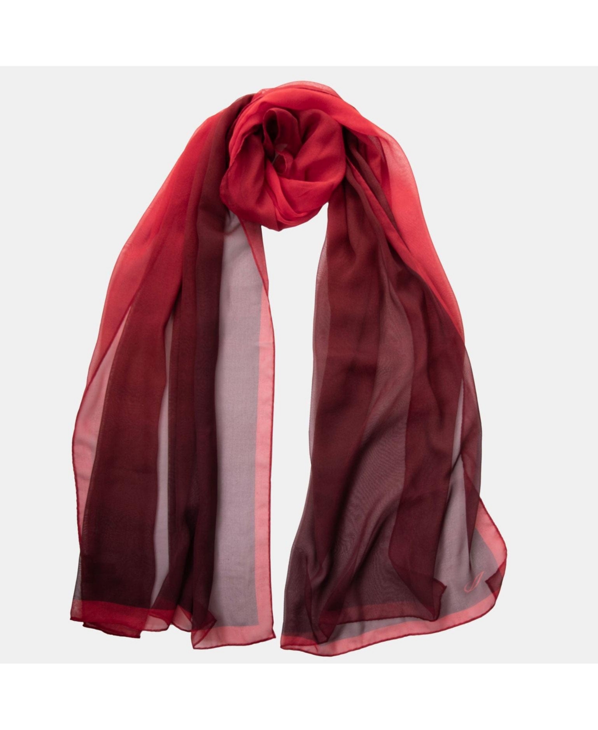 Sophia - Silk Scarf/Shawl for Women - Burgundy