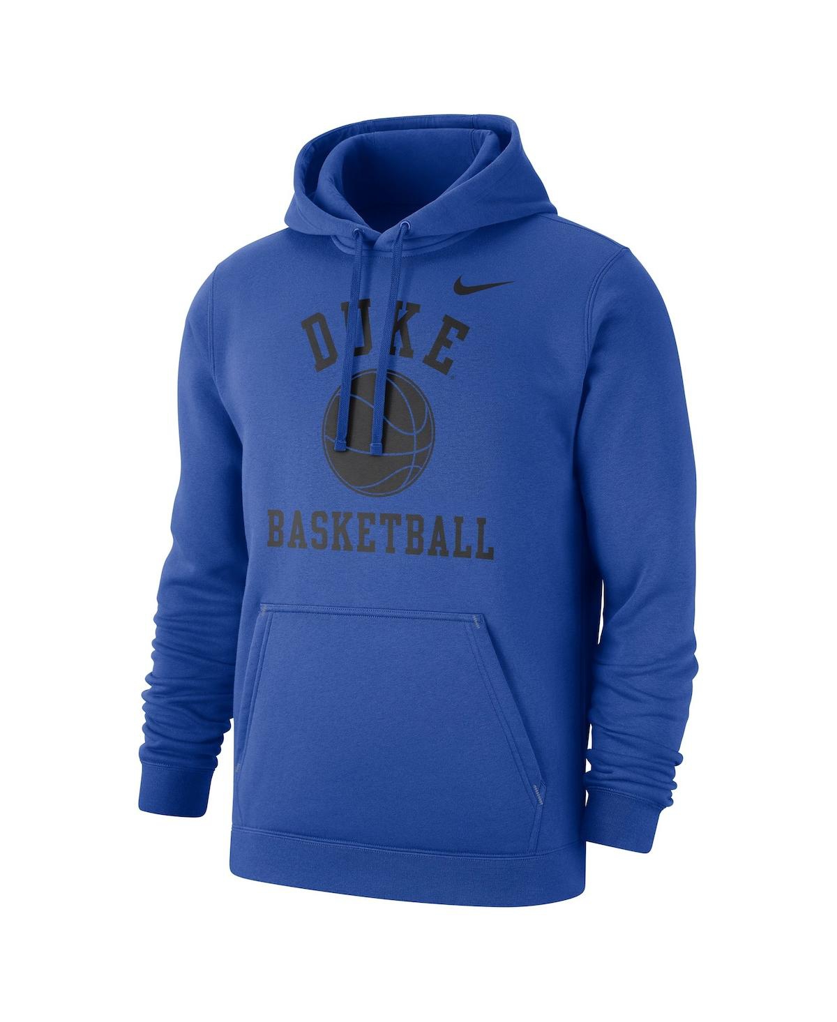 Shop Nike Men's  Royal Duke Blue Devils Basketball Club Fleece Pullover Hoodie