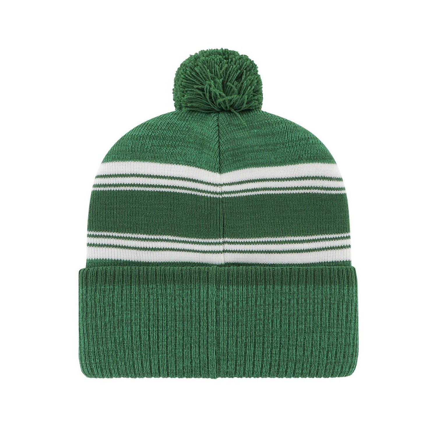 Men's Green New York Jets Fadeout Cuffed Knit Hat with Pom