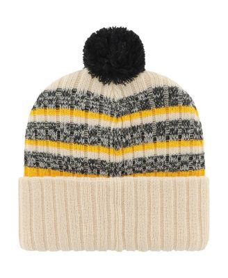 Men's Khaki Iowa Hawkeyes Tavern Cuffed Knit Hat with Pom