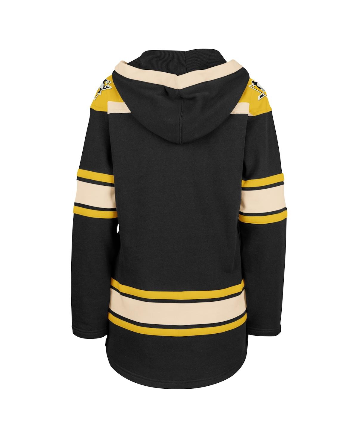 Women's '47 BrandPittsburgh Penguins Superior Lacer Pullover Hoodie - Black