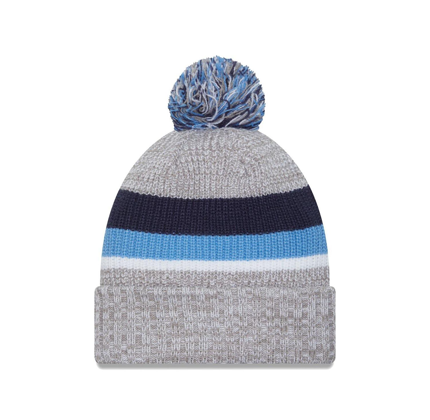 Men's Heather Gray Tennessee Titans Cuffed Knit Hat with Pom