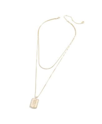 Women's x Baublebar New York Jets Gold Dog Tag Necklace