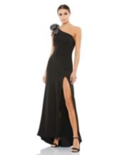 Macy's black evening gowns discount