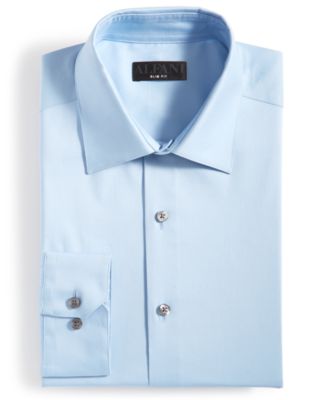 Men's Slim-Fit Temperature Regulating Solid Dress Shirt, Created for Macy's