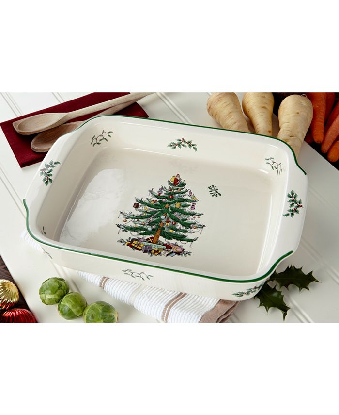 Spode Christmas Tree Large Lasagna Dish Macy's