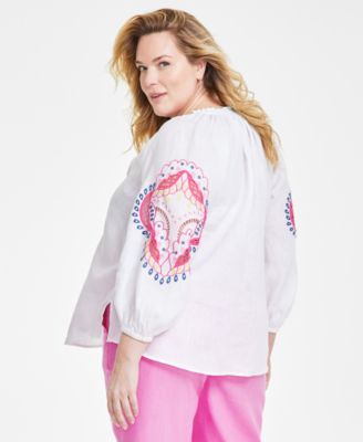 Charter Club | Tops | Charter Club Plus Size Paisley Print Blouse