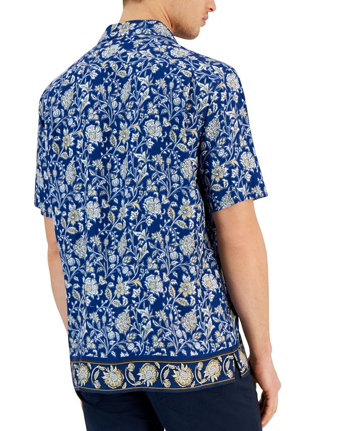 Club Room Men's Aretta RegularFit FloralPrint ButtonDown Camp Shirt, Created for Macy's Macy's