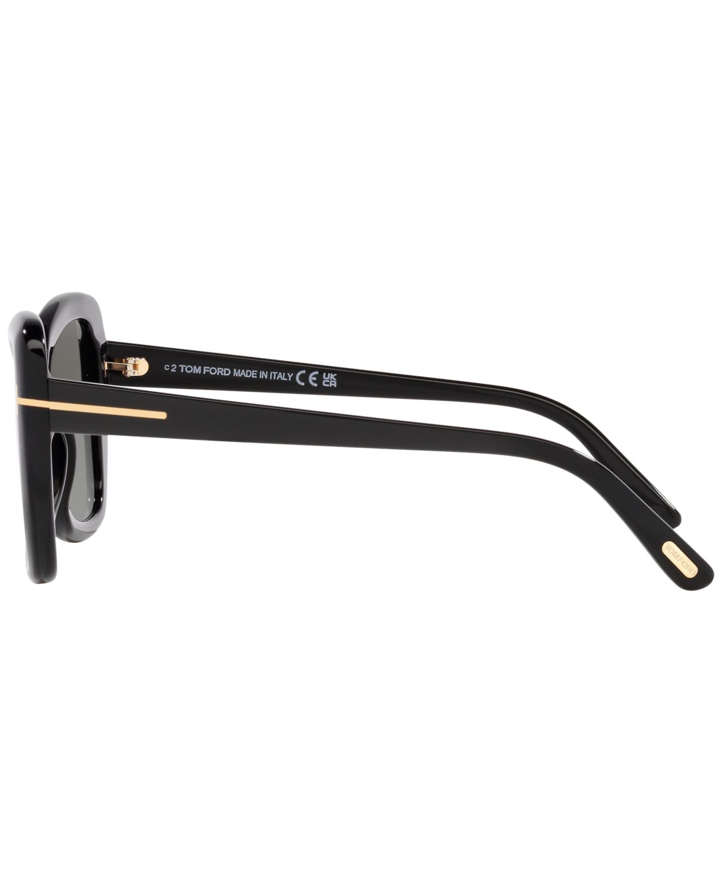 Женские солнцезащитные очки Tom Ford FT1008, Gradient TR001509, цвет: Чёрный блестящий — фото 4