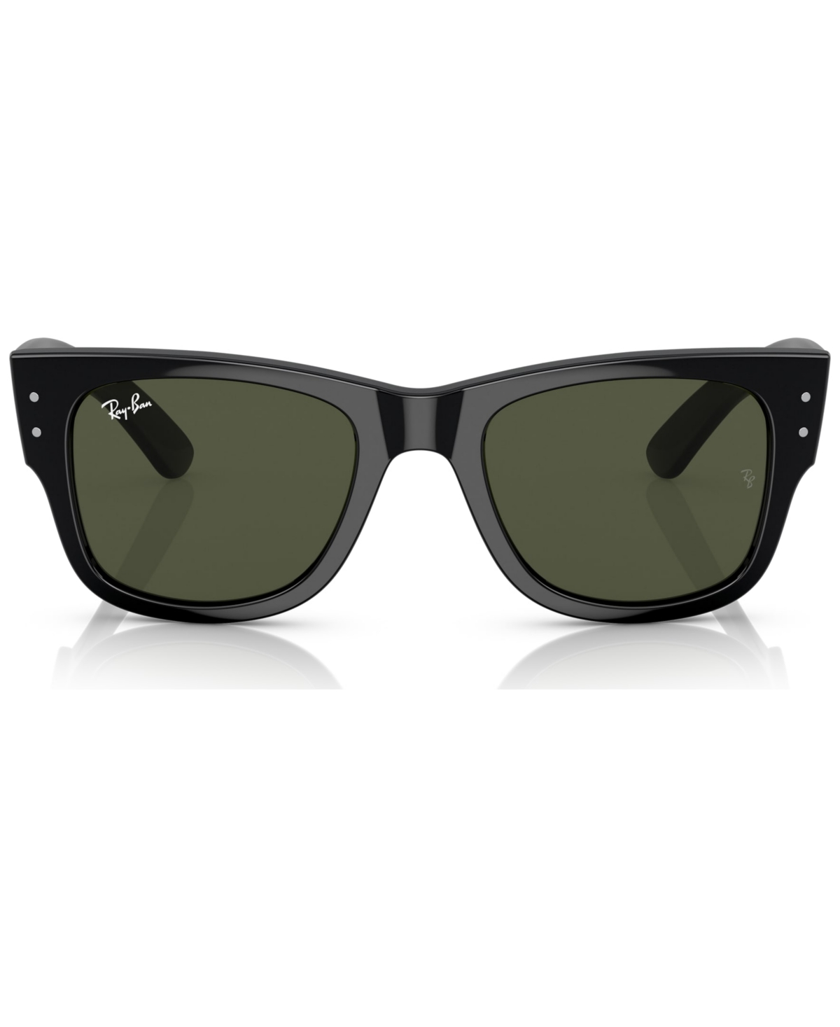 Shop Ray Ban Unisex Mega Wayfarer Low Bridge Fit Sunglasses Rb0840sf In Black