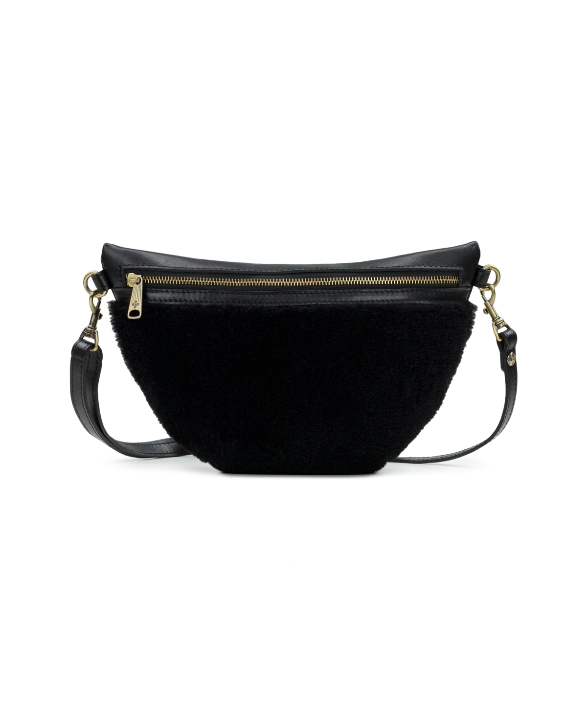 Patricia Nash Tinchi Genuine Fur Belt Bag In Black