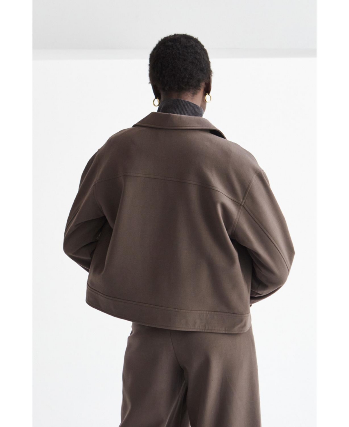 Women's Lucaye Utility Pocket Shirt Jacket - Dark brown + cacao