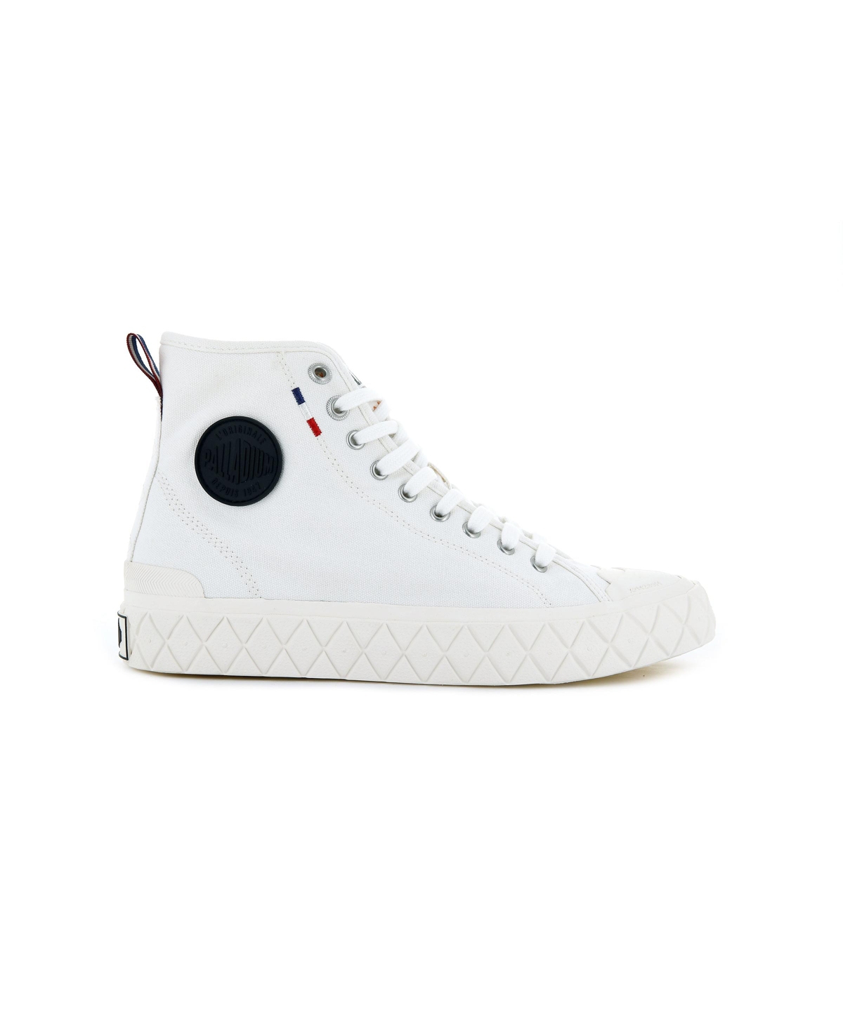 Palla Ace Canvas Mid Unisex Sneakers - Star white