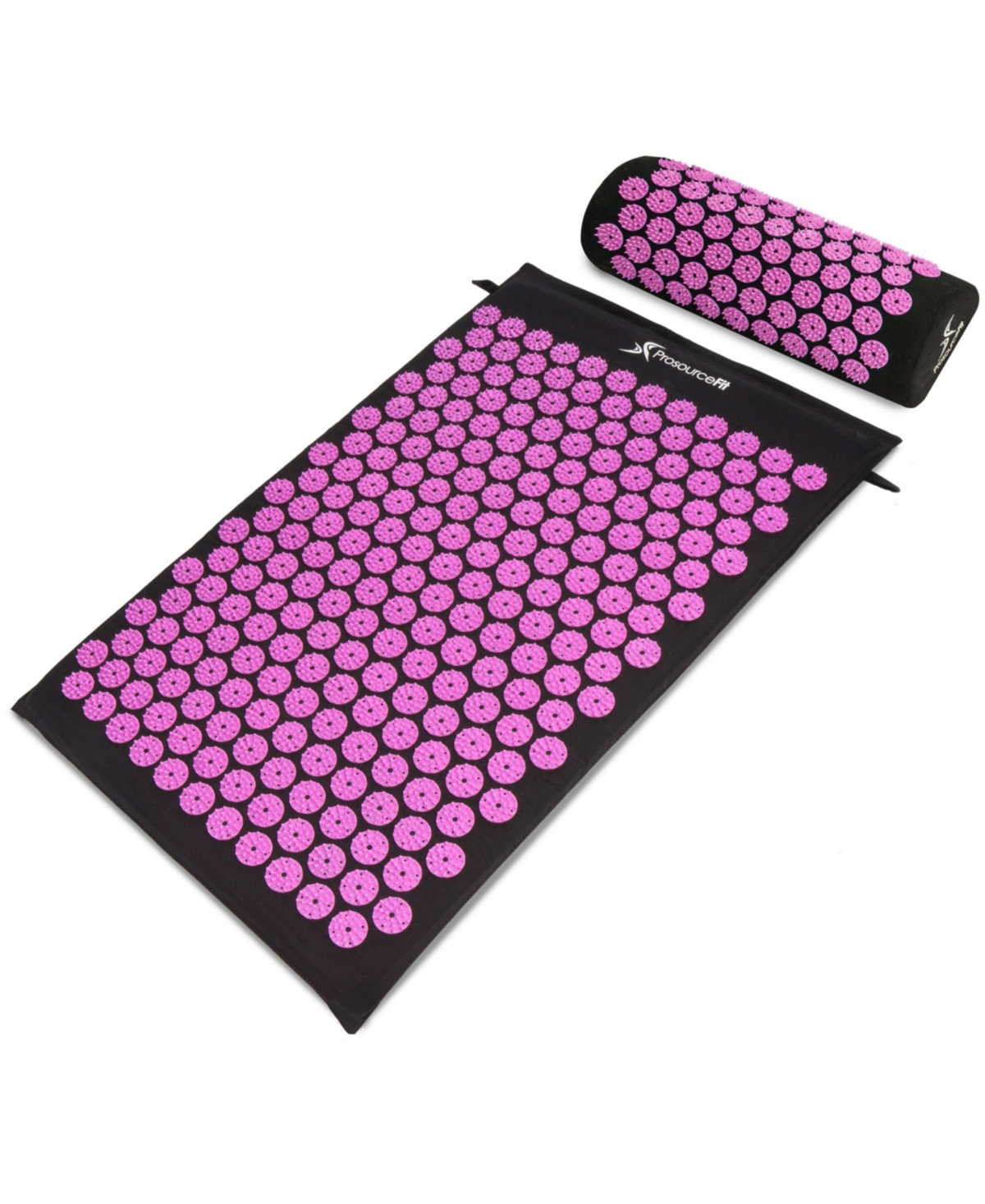 Acupressure Mat and Pillow Set - Black/pink