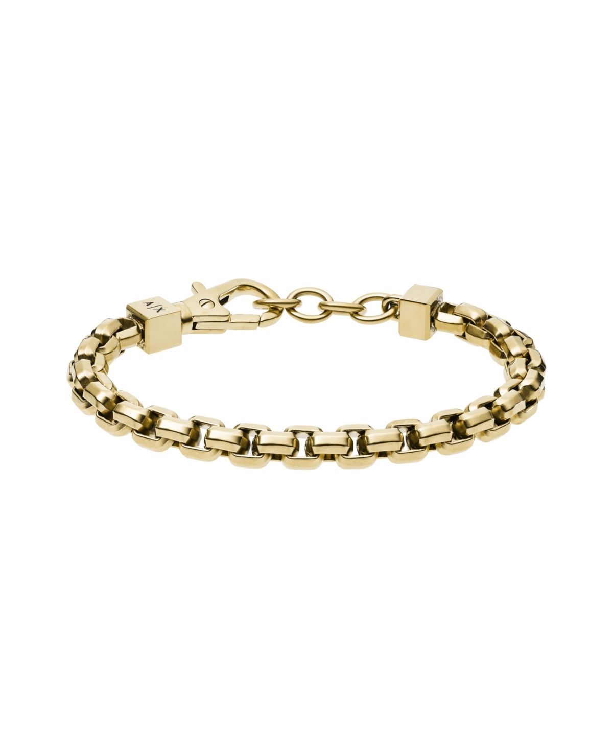 Men's Gold-Tone Stainless Steel Chain Bracelet - Gold