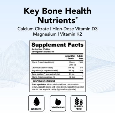 TheraCal D4000 Bone Health Supplement with Calcium, Vitamins D3 & K2, Magnesium