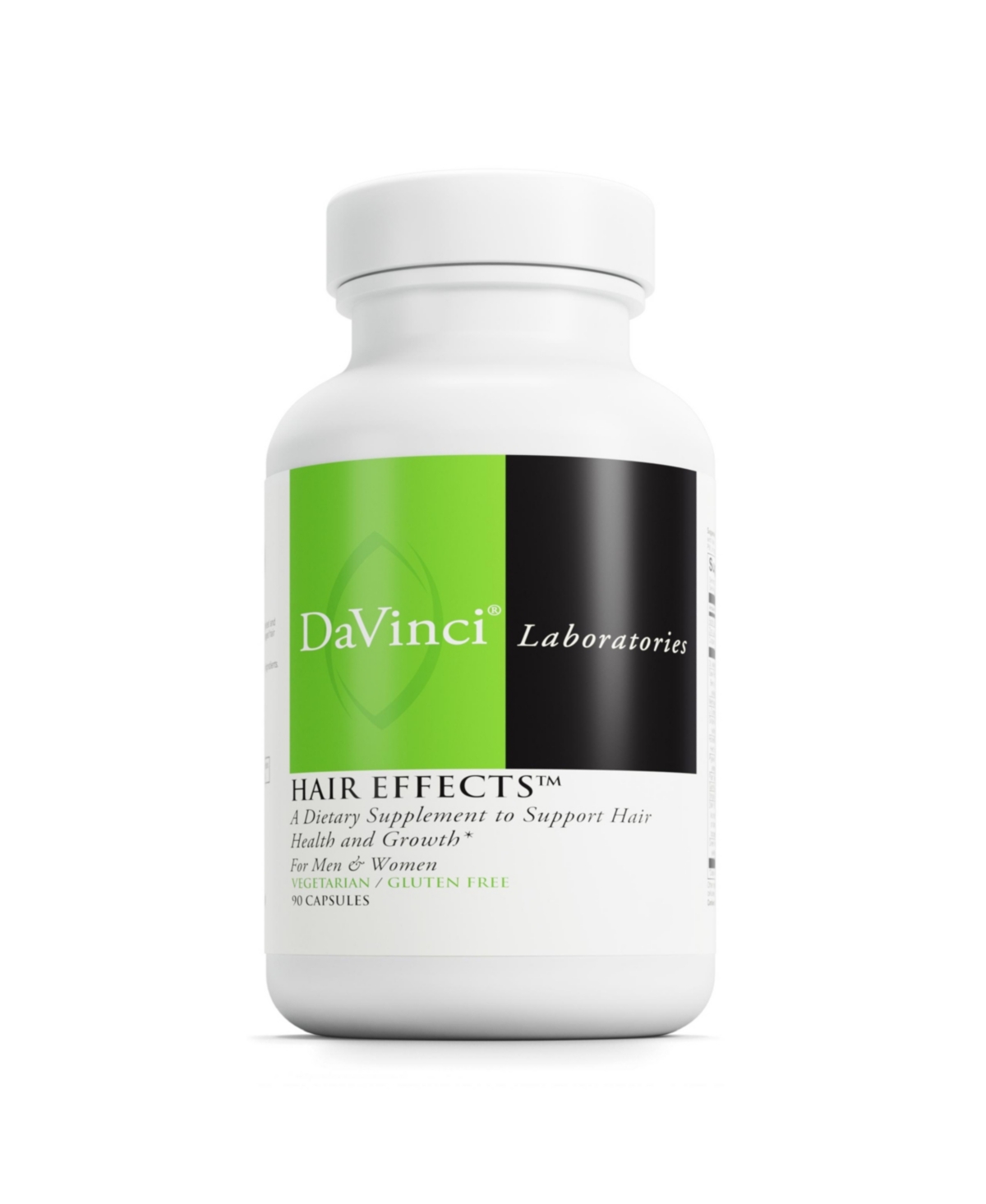 DaVinci Labs Hair Effects - Dietary Supplement to Support Healthy Hair Growth and Skin - With Biotin, Zinc, Copper, Saw Palmetto