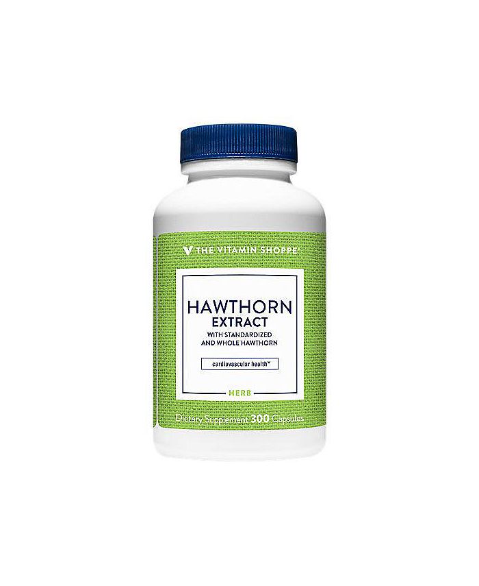 The Vitamin Shoppe Hawthorn Extract Standardized & Whole Hawthorn 565 MG (300 Capsules) Macy's