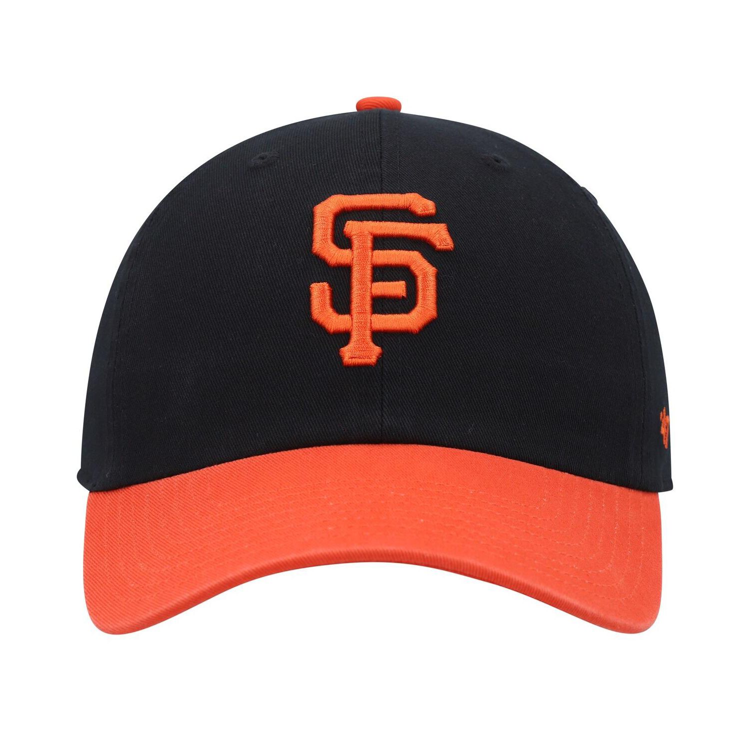 Men's Black, Orange San Francisco Giants Clean Up Adjustable Hat