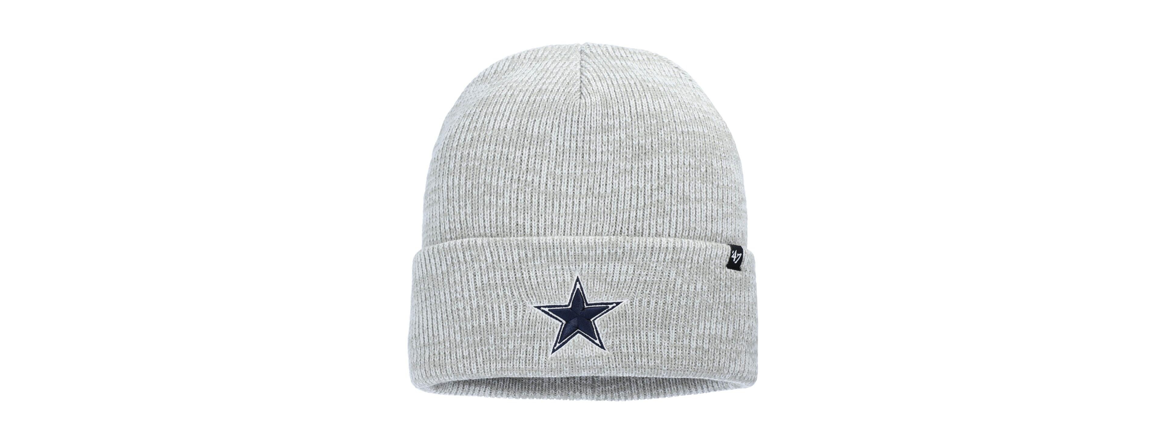 Men's '47 Brand Gray Dallas Cowboys Brain Freeze Cuffed Knit Hat
