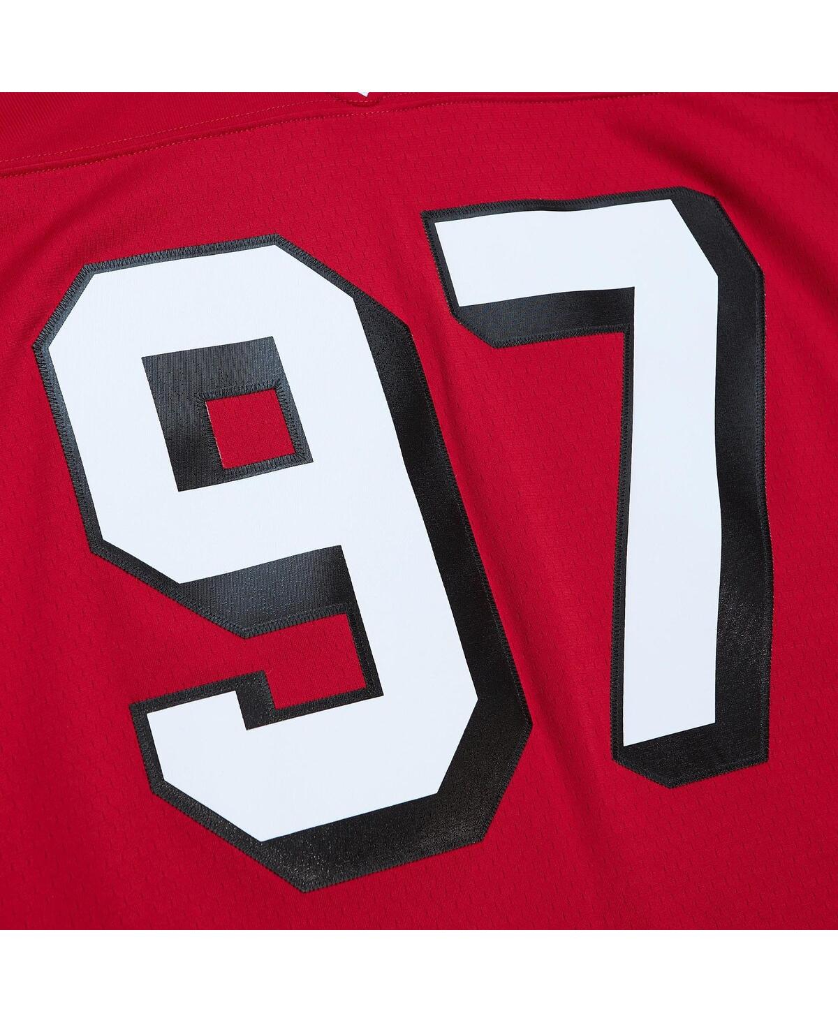Men's Mitchell & Ness Bryant YoungDistressed San Francisco 49ers Legacy Replica Jersey - Scarlet