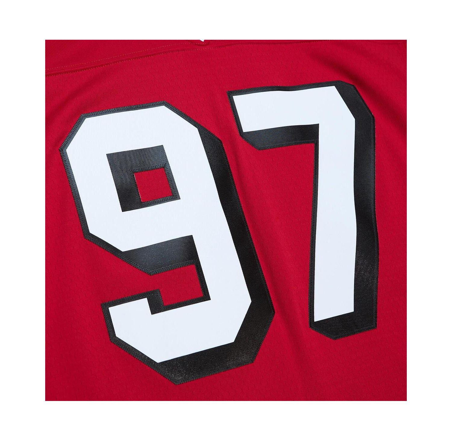 Men's Bryant Young Scarlet Distressed San Francisco 49ers Legacy Replica Jersey