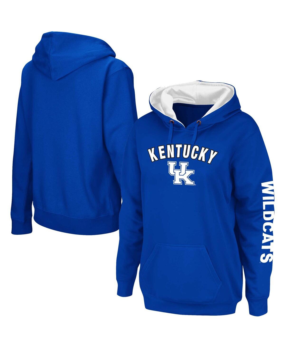 Shop Colosseum Women's  Royal Kentucky Wildcats Loud And Proud Pullover Hoodie