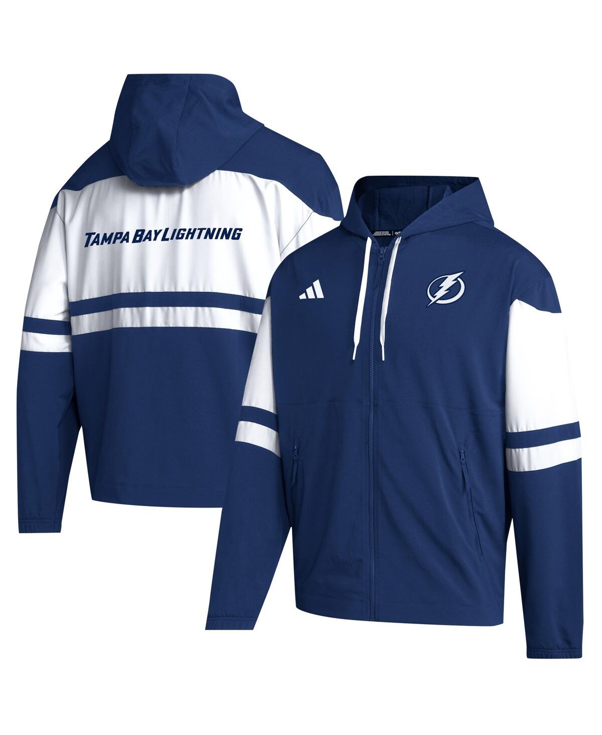 Shop Adidas Originals Men's Adidas Blue Tampa Bay Lightning Full-zip Hoodie