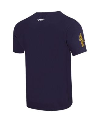 Men's Navy West Virginia Mountaineers Classic Stacked Logo T-shirt