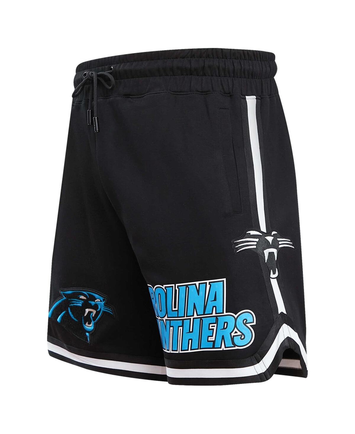 Shop Pro Standard Men's  Black Carolina Panthers Classic Chenille Shorts