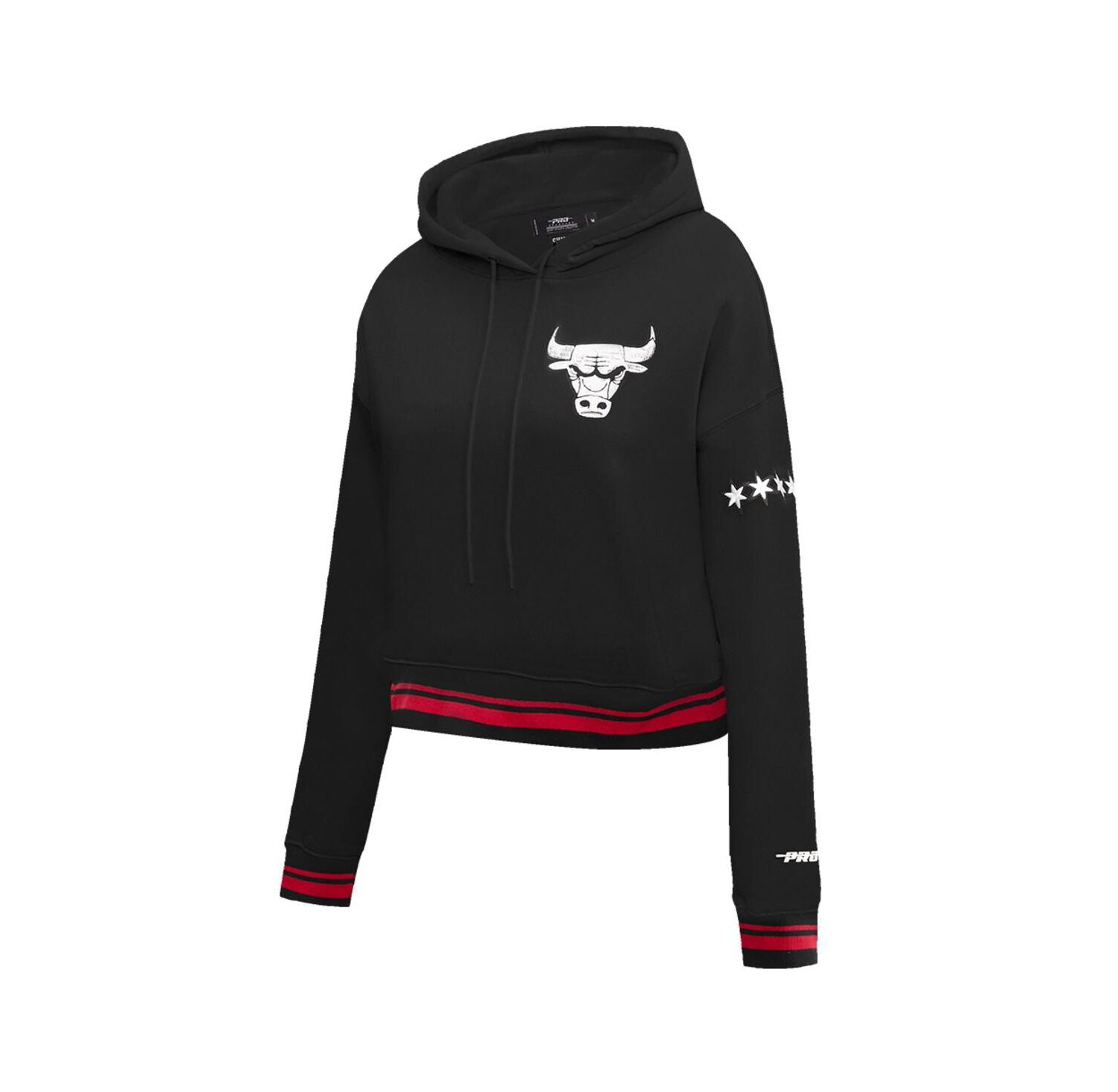 Women's Black Chicago Bulls 2023/24 City Edition Cropped Pullover Hoodie
