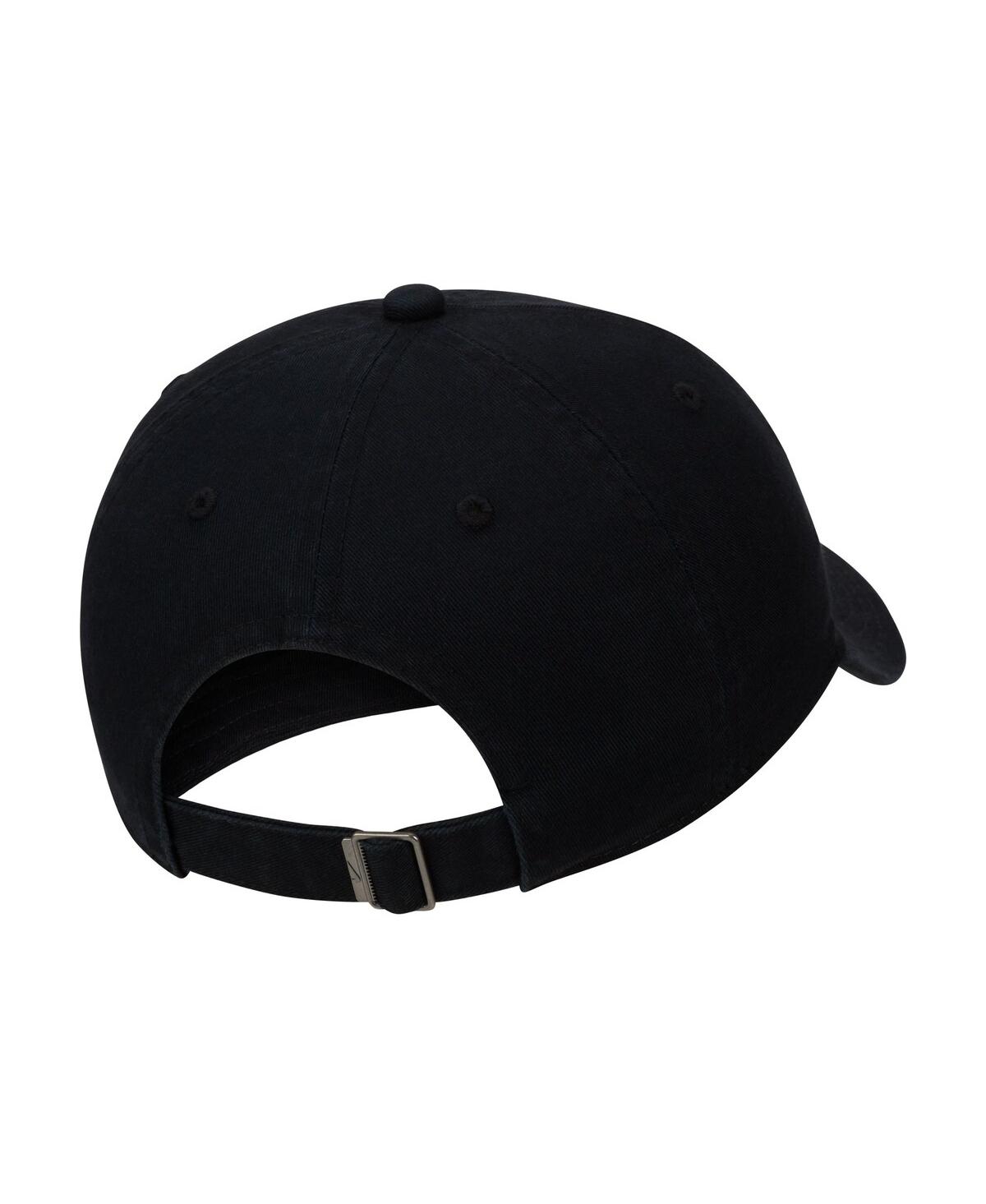 Shop Nike Youth Boys And Girls  Black Futura Club Performance Adjustable Hat