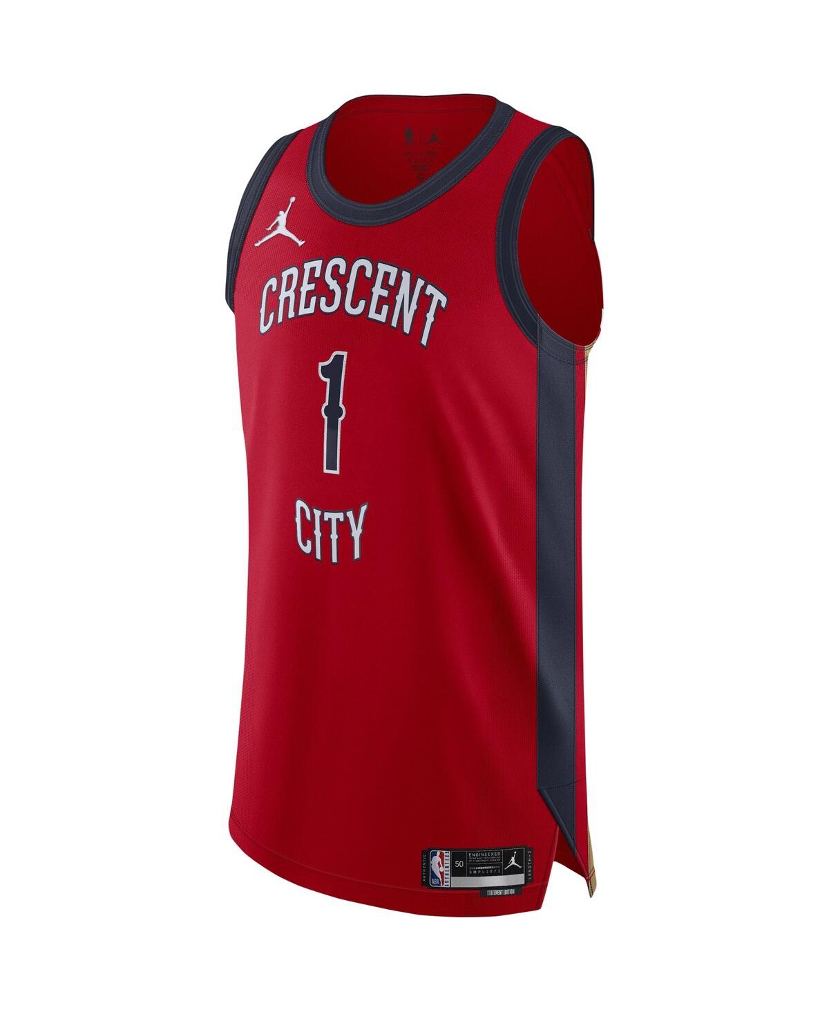 Men's Jordan Zion WilliamsonNew Orleans Pelicans Authentic Jersey - Association Edition - Red