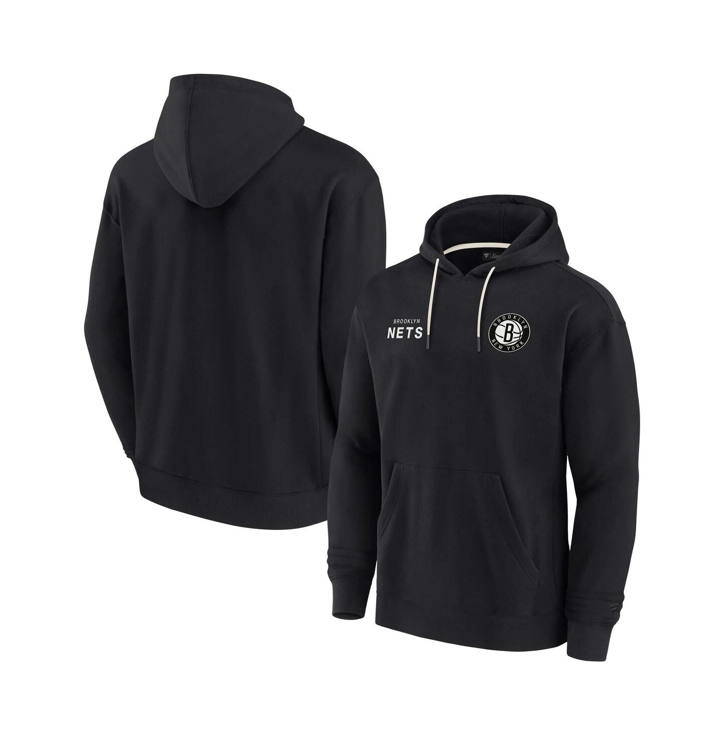 Худи Fanatics Signature Black Brooklyn Nets Super Soft Fleece Pullover — фото 1