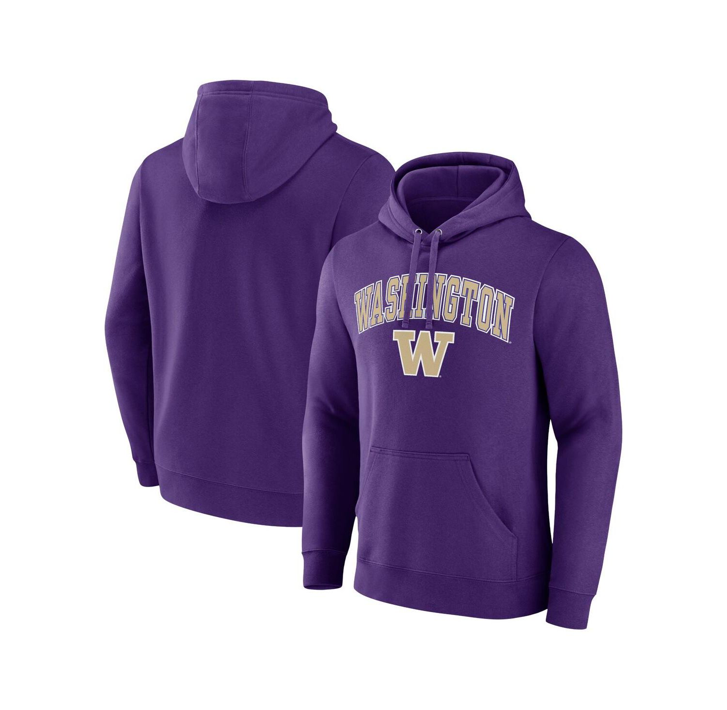 Men's Purple Washington Huskies Campus Pullover Hoodie