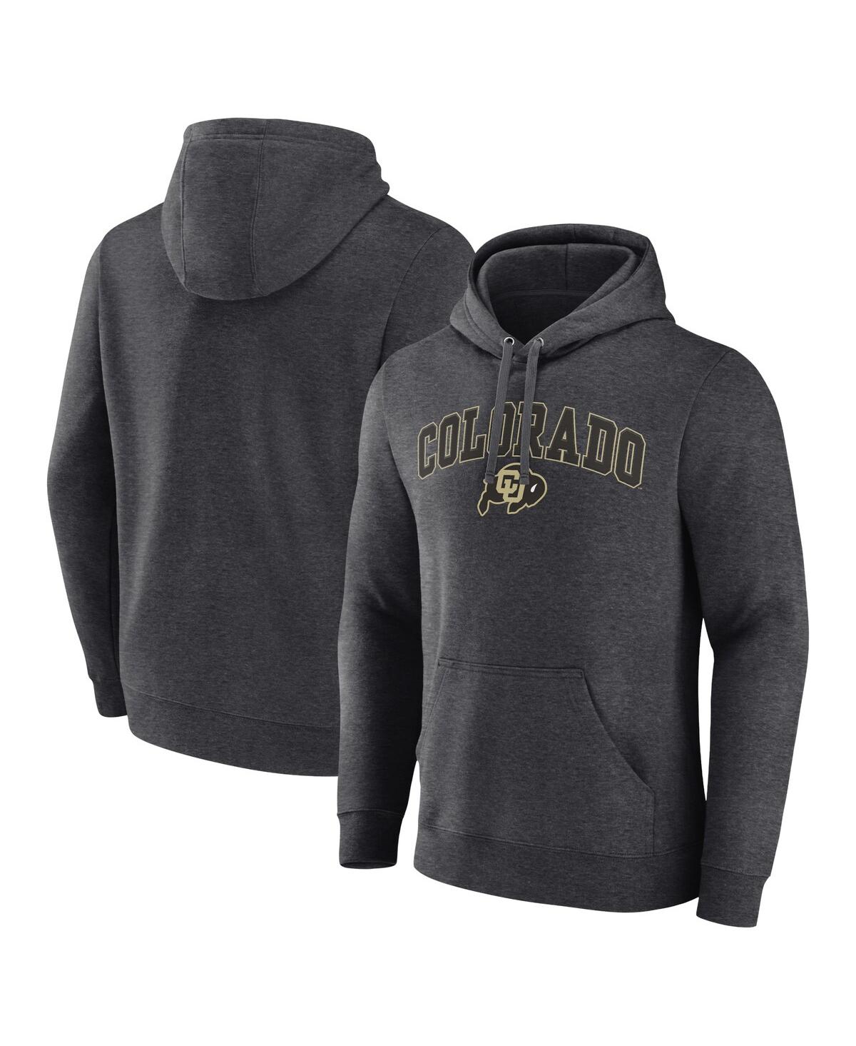 Fanatics Men's  Heather Charcoal Colorado Buffaloes Campus Pullover Hoodie