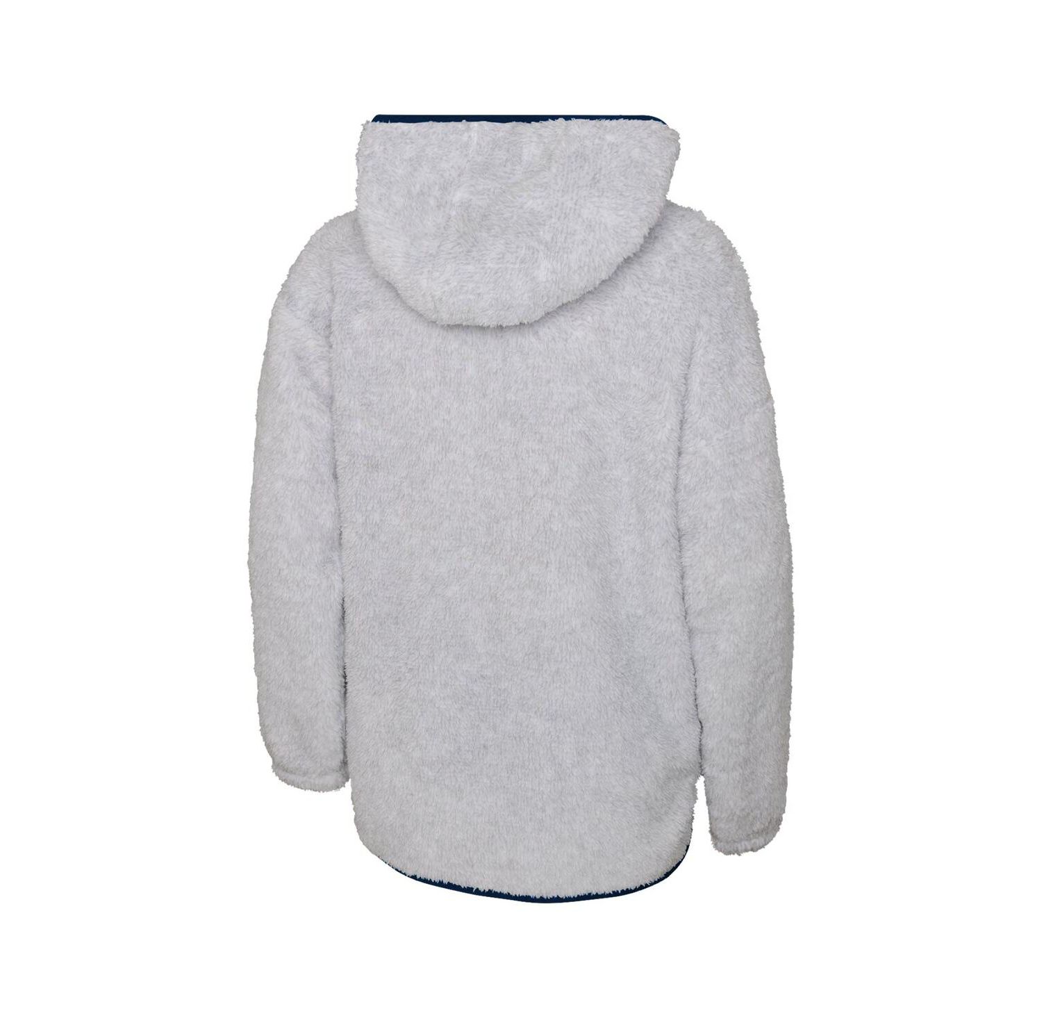 Big Girls Heather Gray Washington Capitals Ultimate Teddy Fleece Pullover Hoodie