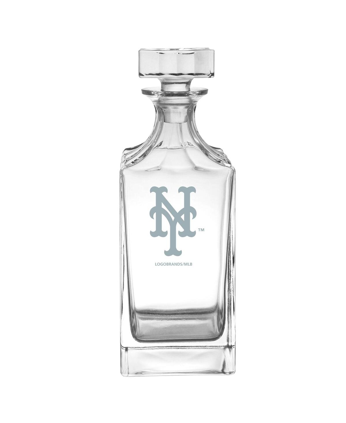 Logo Brands New York Mets Etched Decanter In Clear