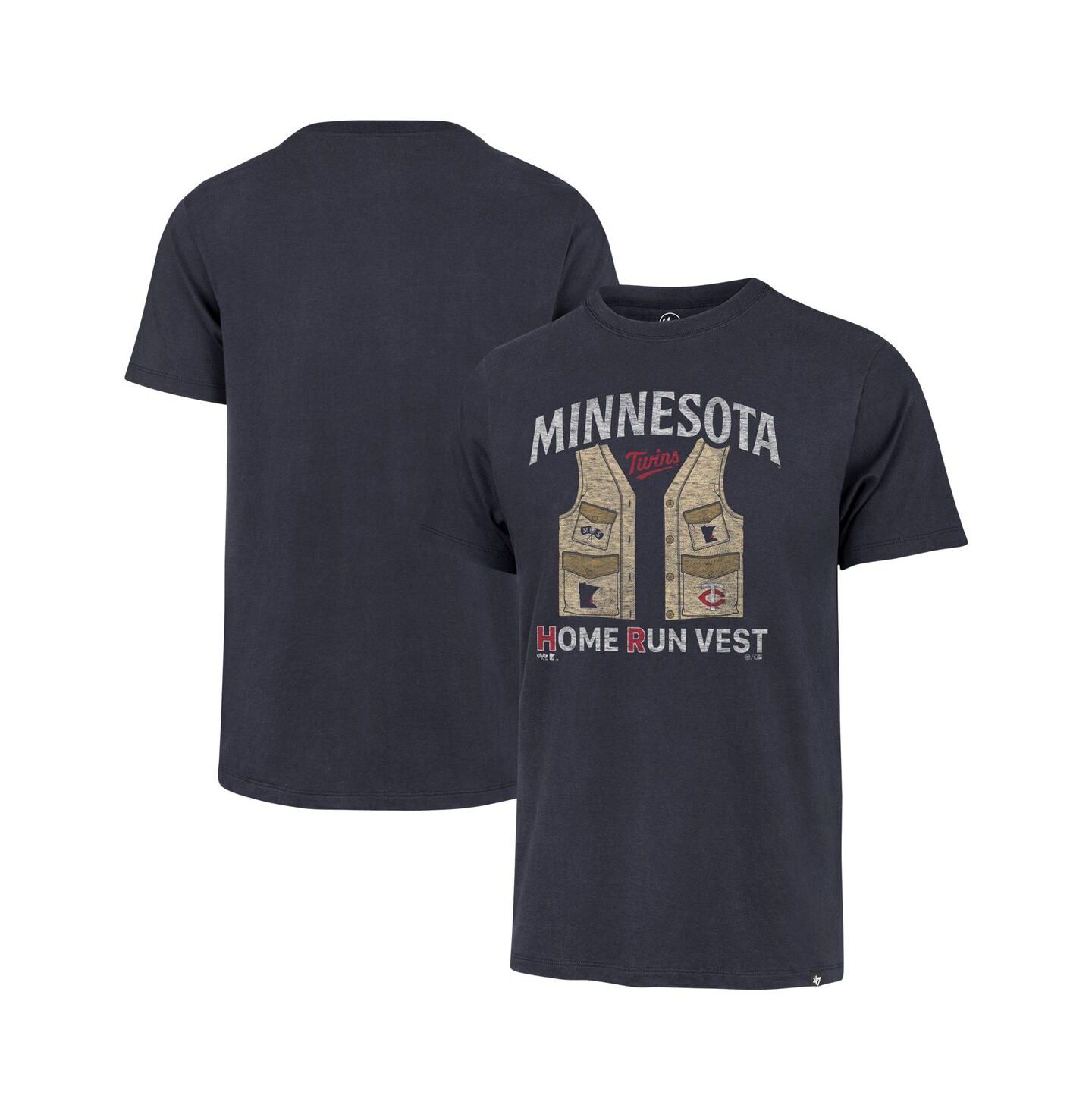 Мужская футболка '47 Brand Navy Distressed Minnesota Twins Regional Franklin — фото 1