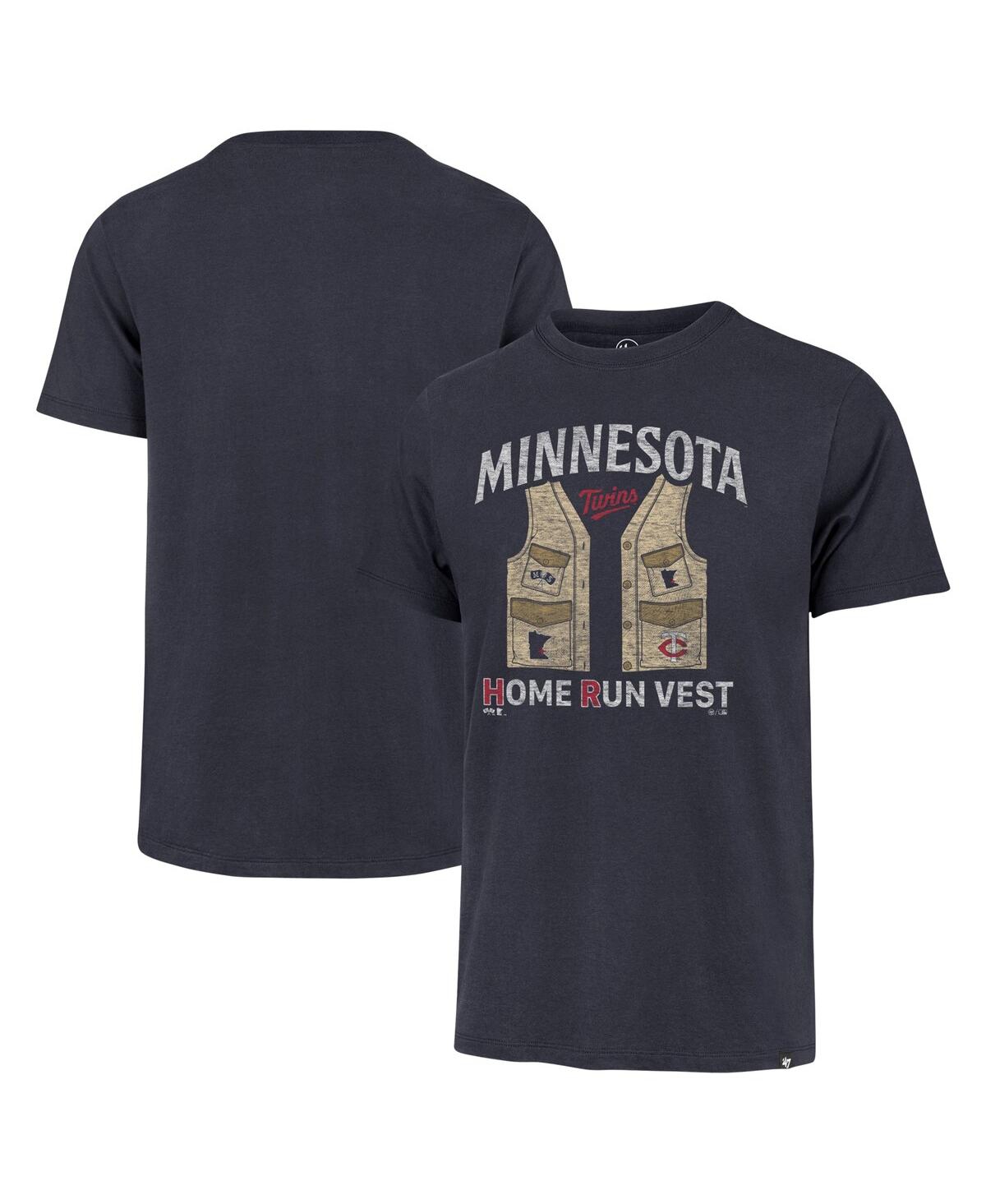 47 Brand Men's ' Navy Distressed Minnesota Twins Regional Franklin T-shirt