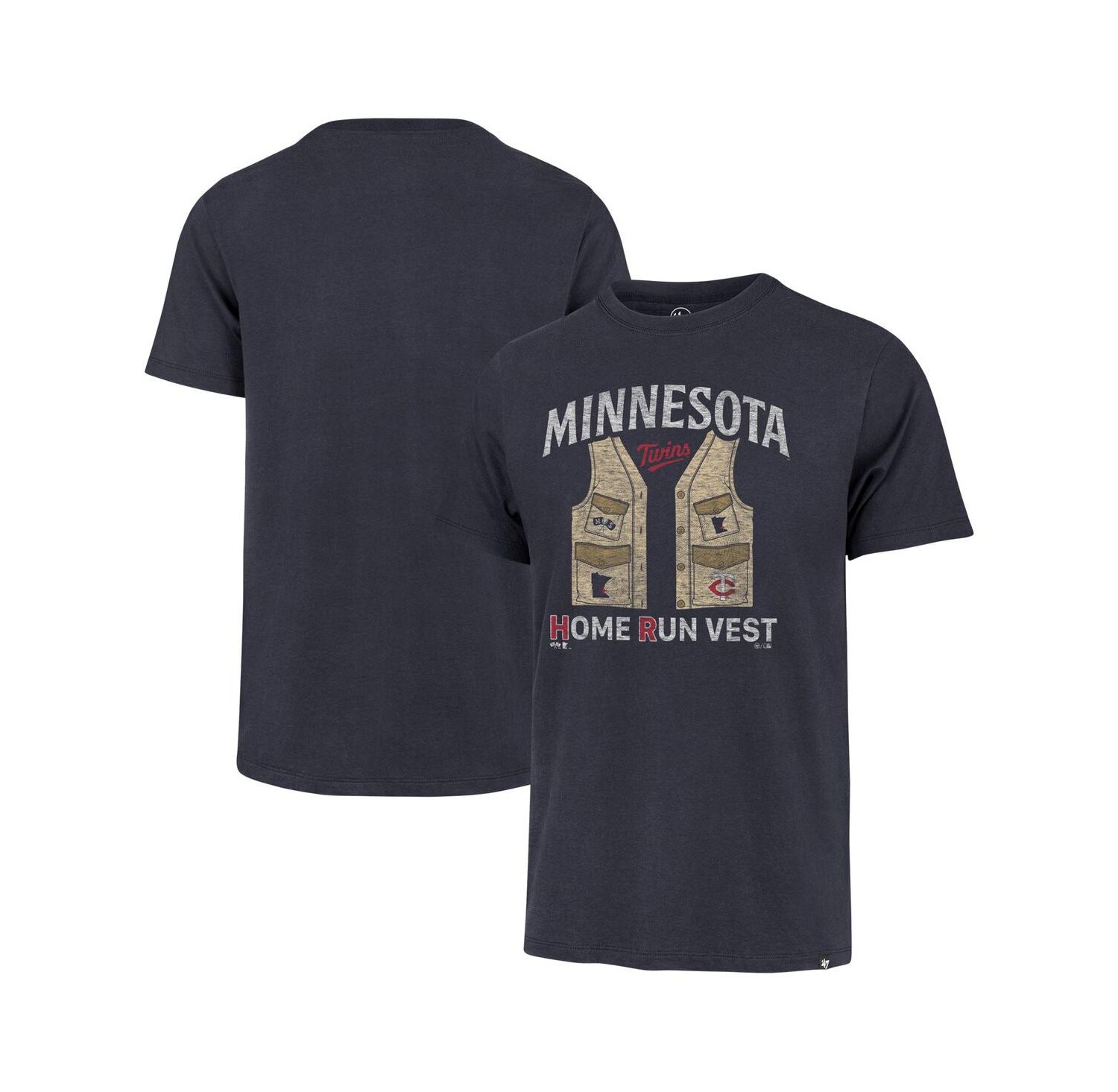 Men's Navy Distressed Minnesota Twins Regional Franklin T-shirt
