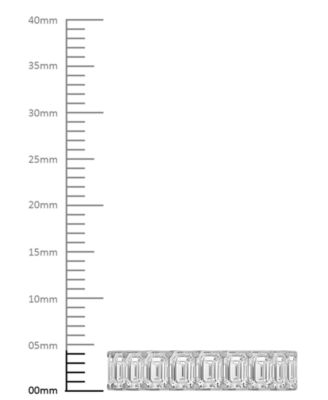Diamond Emerald-Cut Eternity Band (5 ct. t.w.) in Platinum or 14k Gold