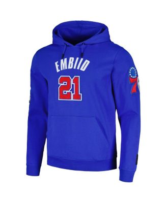 Men's Joel Embiid Royal Philadelphia 76ers Player Pullover Hoodie