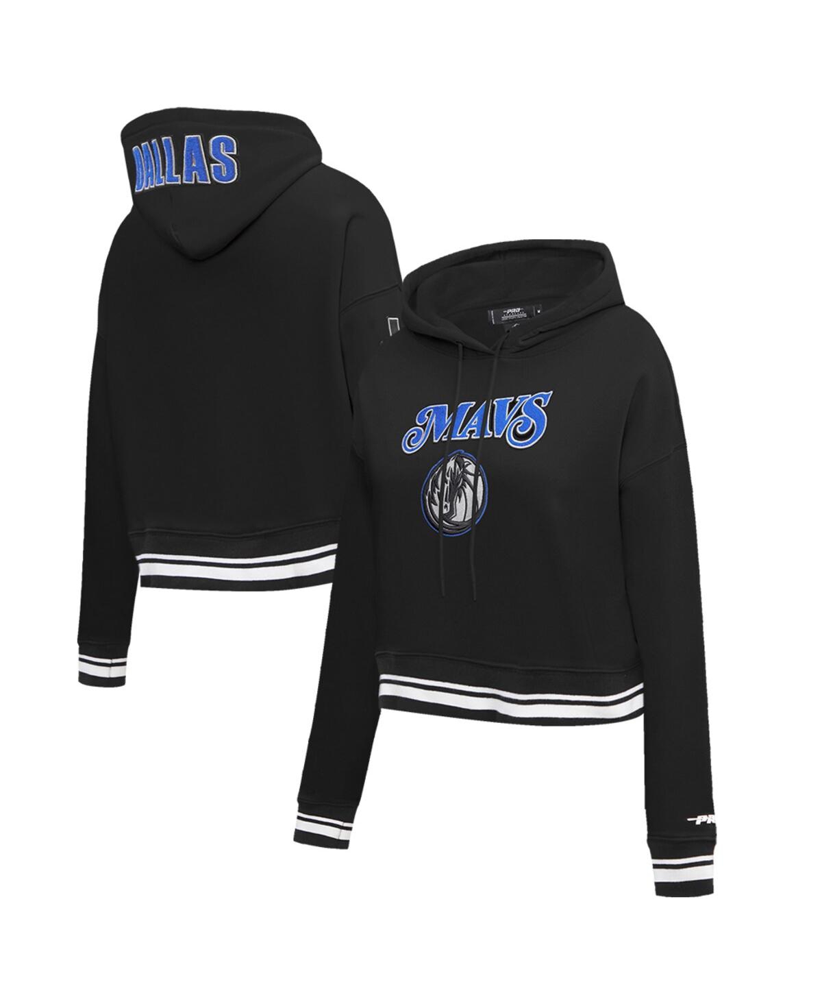 Shop Pro Standard Women's  Black Dallas Mavericks 2023/24 City Edition Cropped Pullover Hoodie